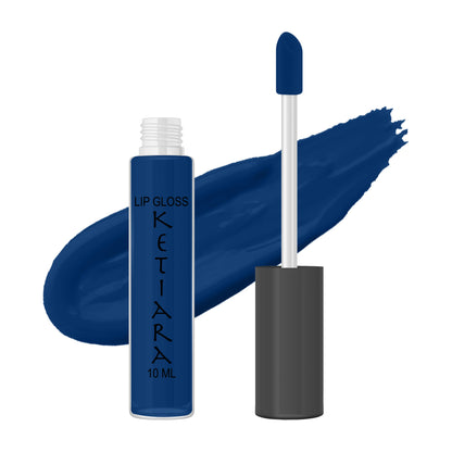 Royal Blue Dark Hydrating And Moisturizing Non-sticky Premium Mild Tinting Lip Gloss Infused With Hyaluronic Acid