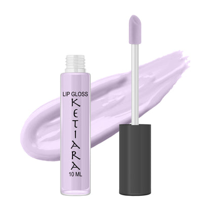 Pale Purple Pantone Hydrating And Moisturizing Non-sticky Premium Mild Tinting Lip Gloss Infused With Hyaluronic Acid