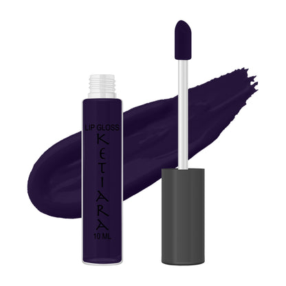 Dark Purple Hydrating And Moisturizing Non-sticky Premium Mild Tinting Lip Gloss Infused With Hyaluronic Acid