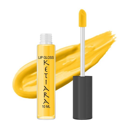 Mikado Yellow Hydrating And Moisturizing Non-sticky Premium Mild Tinting Lip Gloss Infused With Hyaluronic Acid