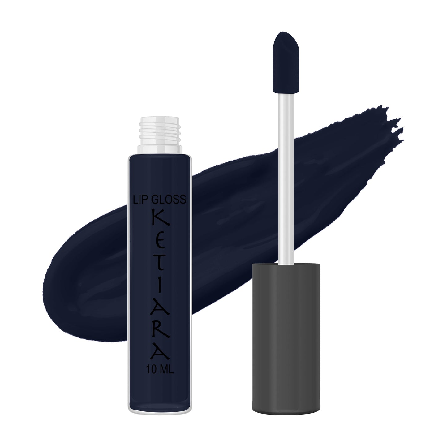 Deep Navy Hydrating And Moisturizing Non-sticky Premium Mild Tinting Lip Gloss Infused With Hyaluronic Acid