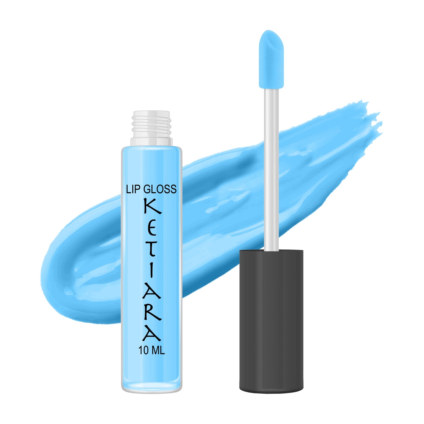 Light Blue Hydrating And Moisturizing Non-sticky Premium Mild Tinting Lip Gloss Infused With Hyaluronic Acid