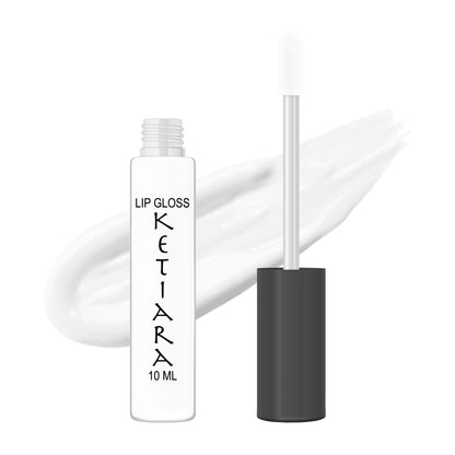 White Hydrating And Moisturizing Non-sticky Premium Mild Tinting Lip Gloss Infused With Hyaluronic Acid