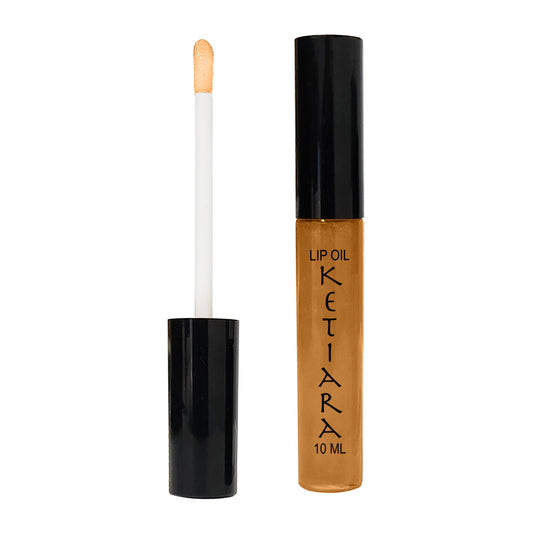 Brown Hydrating And Conditioning Non-sticky Premium Sheer Lip Oil Infused With Hyaluronic Acid