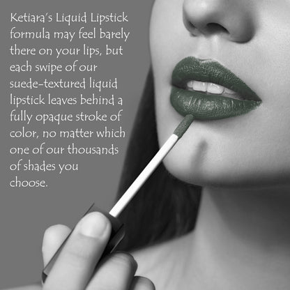 Ketiara Premium Wine Full Coverage 60s Housewife Liquid Lipstick Infused With Hyaluronic Acid, 5 ml