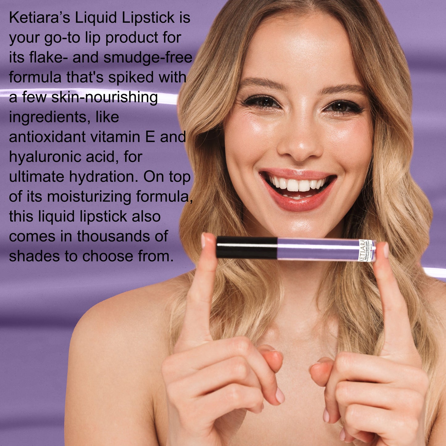 Ketiara Moon Beam Smudge Proof Matte Liquid Lipstick Infused With Vitamin E, 6 ml