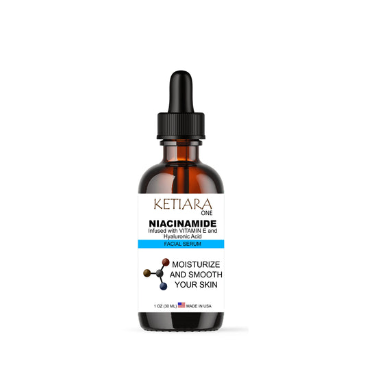 Ketiara Premium Niacinamide Facial Serum with Hyaluronic Acid and Vitamin E