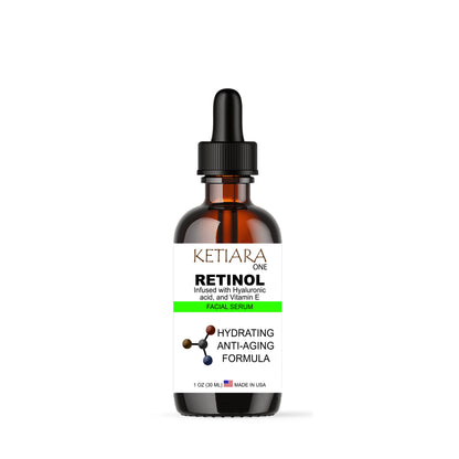 Ketiara Premium Retinol Serum For Face with Hyaluronic Acid and Vitamin E