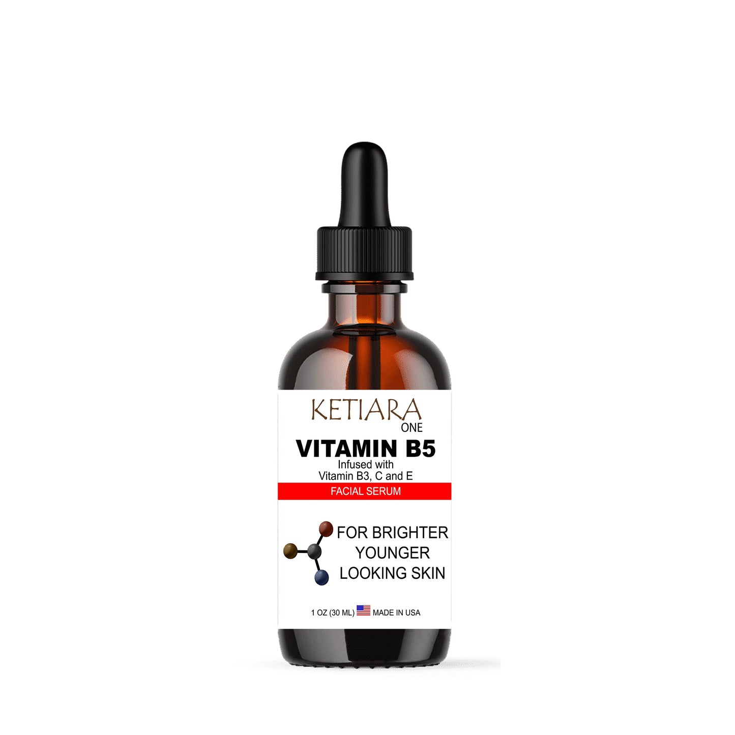 Ketiara Premium Vitamin B5 Facial Serum with Vitamin C, E and B3