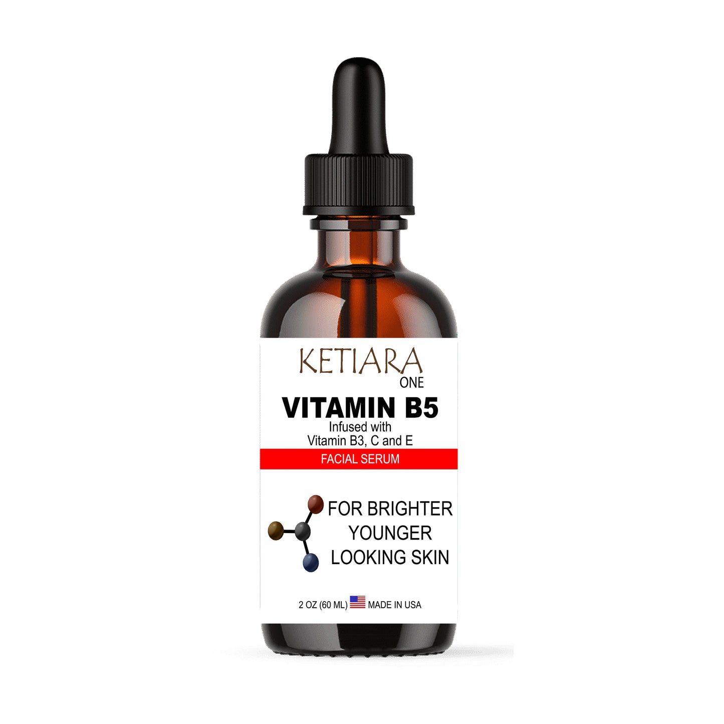 Ketiara Premium Vitamin B5 Facial Serum with Vitamin C, E and B3