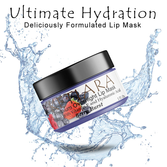 Ketiara Nourishing and Hydrating Premium Overnight Lip Mask with Vitamin C, Hyaluronic Acid and More