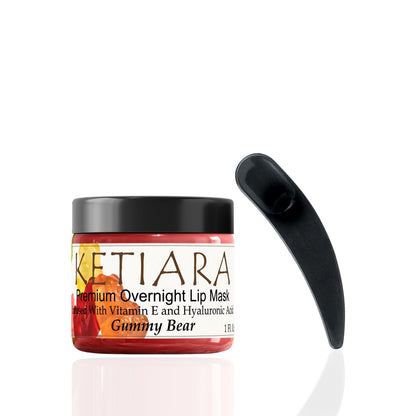 Ketiara Nourishing and Hydrating Lip Sleeping Mask with Vitamin C, Hyaluronic Acid and More, 1 fl oz